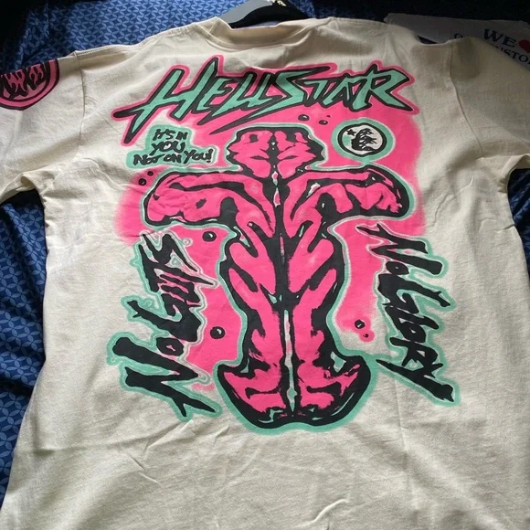 Bold Graphic T-Shirt with Pink and Green Design